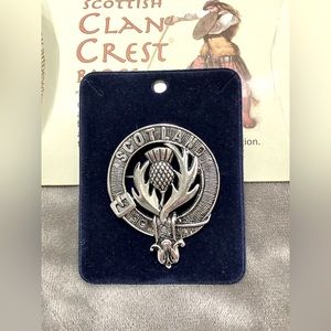 Scottish clan crest badge pin